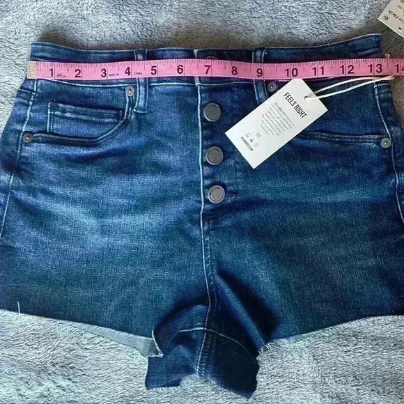 BLANKNYC The Lenox High Waisted Cutoff Denim Shorts in Wherever You Go Sz 26 NWT - Picture 4 of 10